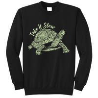Funny Take It Slow Turtle Tortoise Sweatshirt