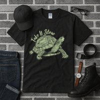 Funny Take It Slow Turtle Tortoise Tall T-Shirt