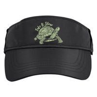 Funny Take It Slow Turtle Tortoise Adult Drive Performance Visor