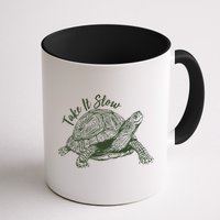 Funny Take It Slow Turtle Tortoise Mug