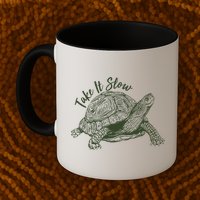 Funny Take It Slow Turtle Tortoise Mug