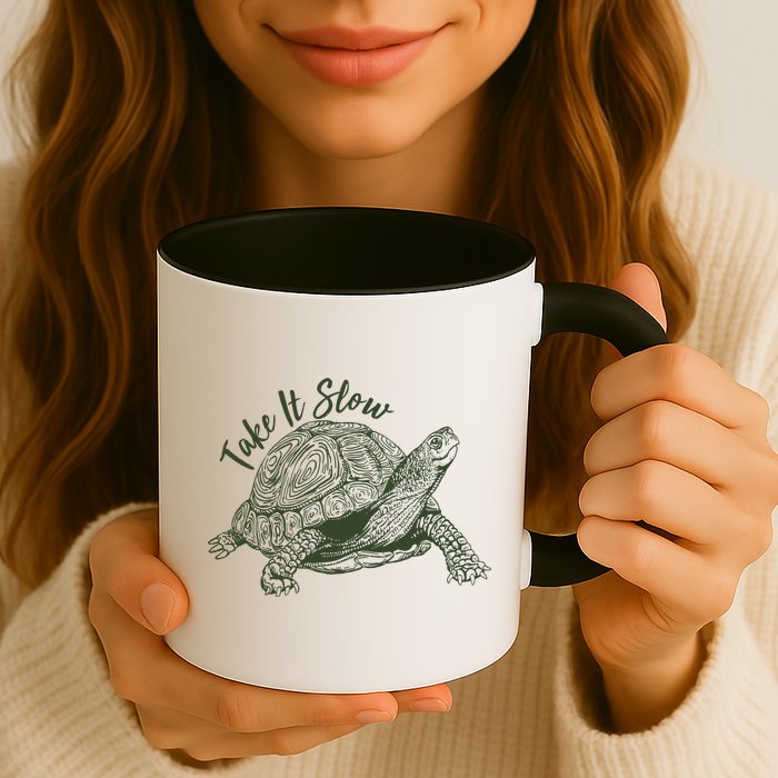 Funny Take It Slow Turtle Tortoise Mug