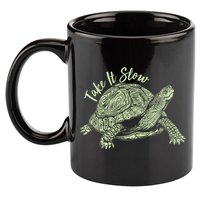 Funny Take It Slow Turtle Tortoise 11oz C Handle Ceramic Mug