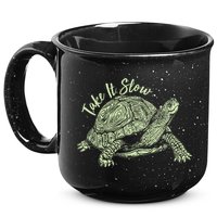 Funny Take It Slow Turtle Tortoise 15oz Campfire Ceramic Mug