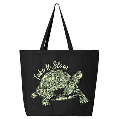 Funny Take It Slow Turtle Tortoise 25L Jumbo Tote