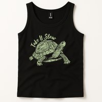 Funny Take It Slow Turtle Tortoise Tank Top