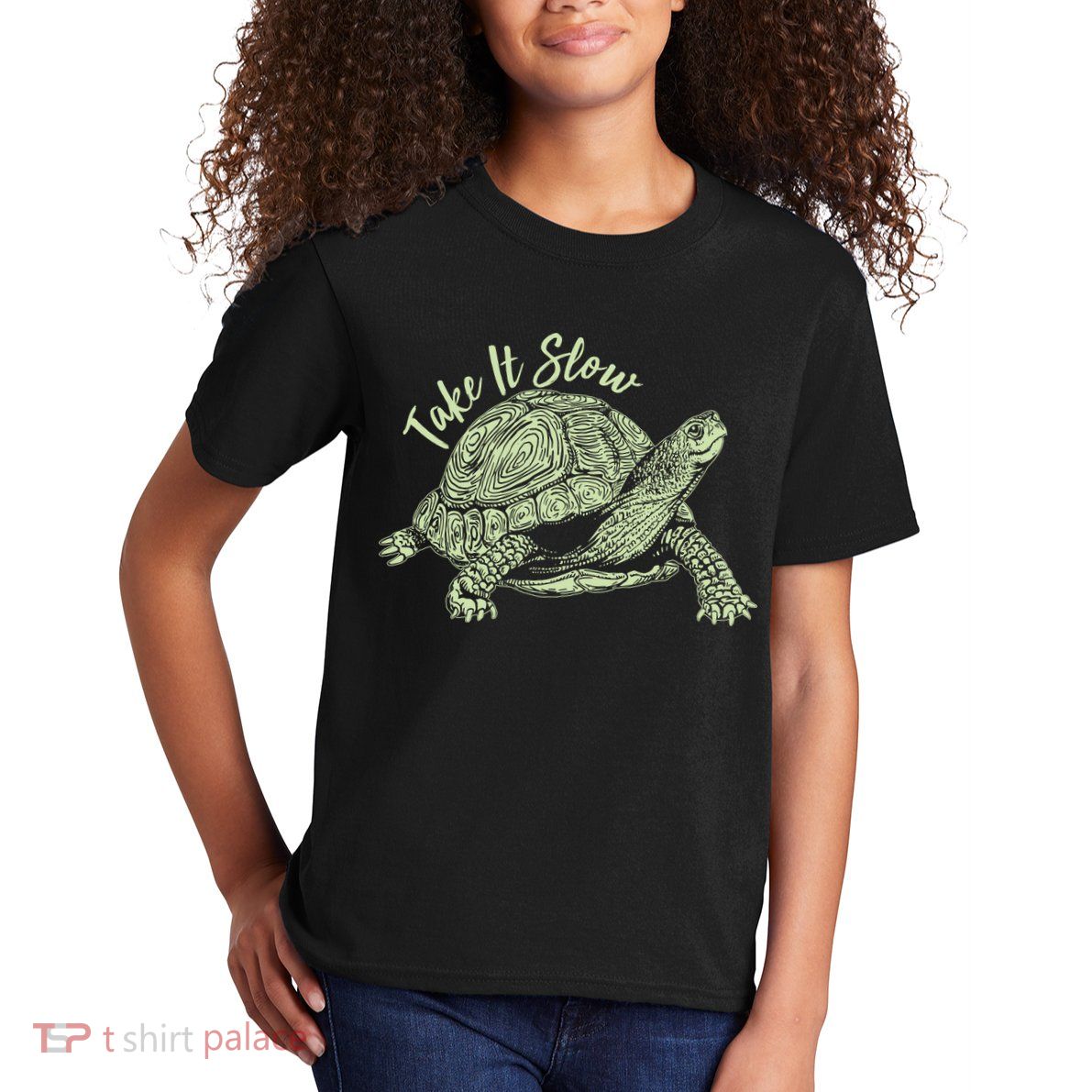 Funny Take It Slow Turtle Tortoise Kids T-Shirt