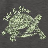 Funny Take It Slow Turtle Tortoise Vector Backpack