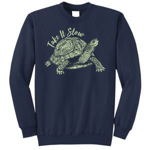 Funny Take It Slow Turtle Tortoise Sweatshirt