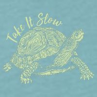 Funny Take It Slow Turtle Tortoise Sueded Cloud Jersey T-Shirt