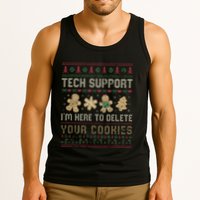 Funny Techsupport I’M Here To Delete Your Cookies Christmas Tank Top