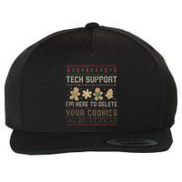 Funny Techsupport I’M Here To Delete Your Cookies Christmas Wool Snapback Cap