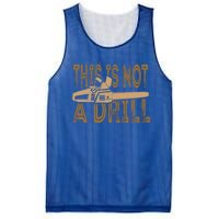 Funny This Is Not A Drill Chainsaw Treehugger Meaningful Gift Mesh Reversible Basketball Jersey Tank