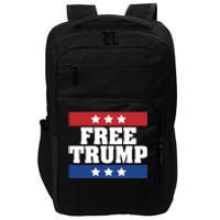 Free Trump Indictment Support Donald Trump Impact Tech Backpack