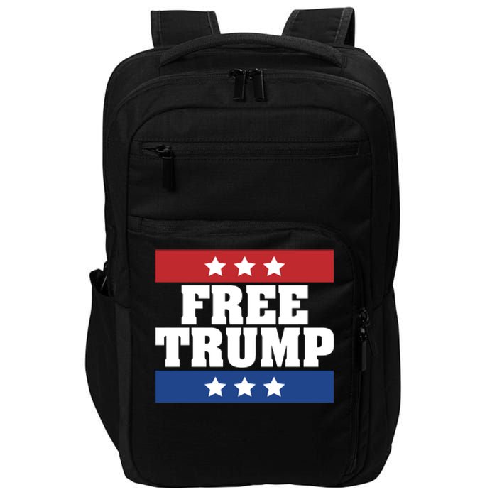 Free Trump Indictment Support Donald Trump Impact Tech Backpack