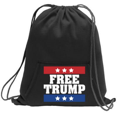 Free Trump Indictment Support Donald Trump Sweatshirt Cinch Pack Bag