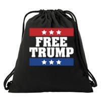 Free Trump Indictment Support Donald Trump Drawstring Bag