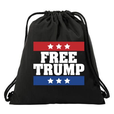 Free Trump Indictment Support Donald Trump Drawstring Bag