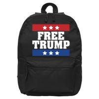 Free Trump Indictment Support Donald Trump 16 in Basic Backpack