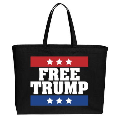 Free Trump Indictment Support Donald Trump Cotton Canvas Jumbo Tote