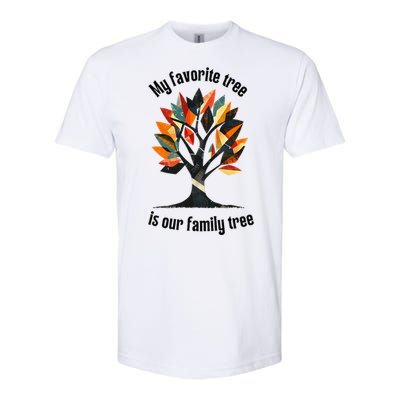 Favorite Tree Is My Family History Funny Genealogy Softstyle CVC T-Shirt