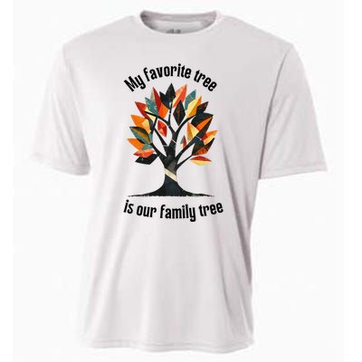 Favorite Tree Is My Family History Funny Genealogy Cooling Performance Crew T-Shirt