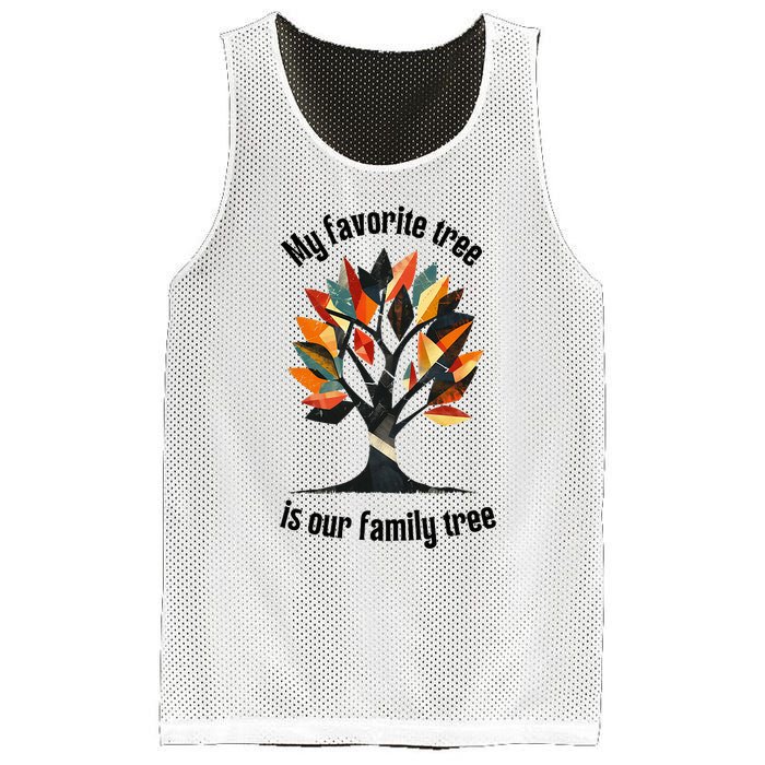 Favorite Tree Is My Family History Funny Genealogy Mesh Reversible Basketball Jersey Tank