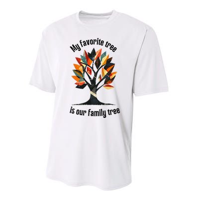 Favorite Tree Is My Family History Funny Genealogy Performance Sprint T-Shirt