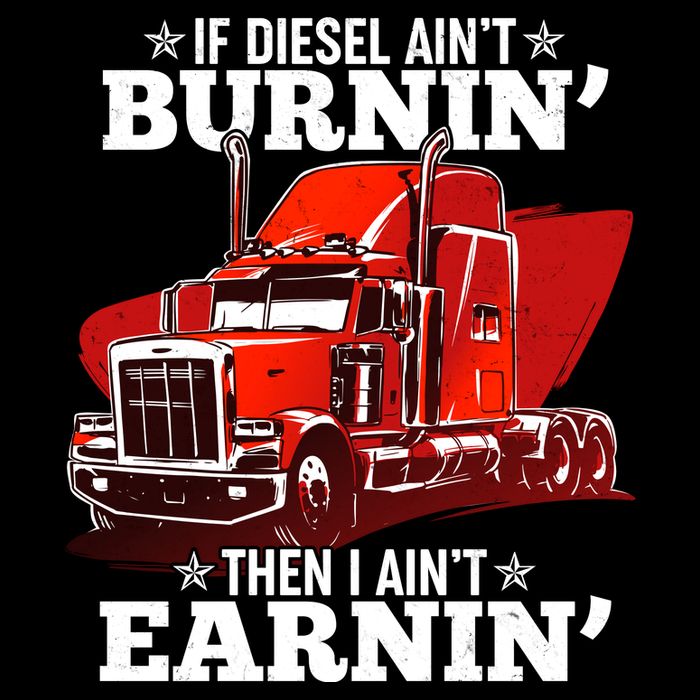 Funny Trucker If Diesel Ain't Burnin' Then I Ain't Earnin' Impact Tech Backpack