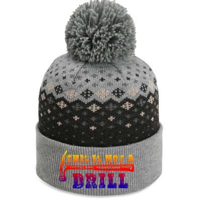 Funny This Is Not A Drill Novelty Carpenter And Handy Humor Gift The Baniff Cuffed Pom Beanie