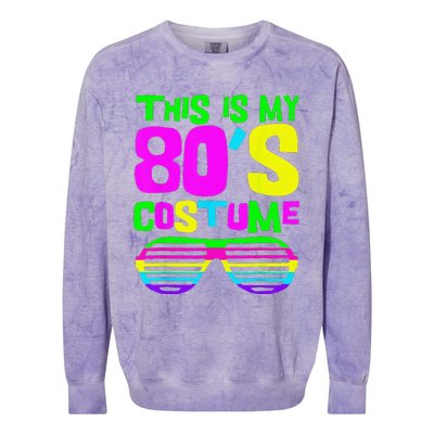 Funny This Is My 80s Costume 80S 90S Party Colorblast Crewneck Sweatshirt