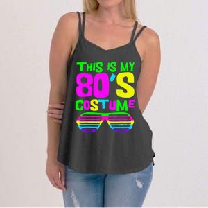 Funny This Is My 80s Costume 80S 90S Party Women's Strappy Tank