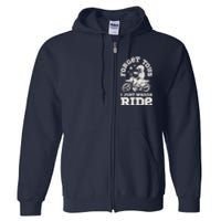 Forget Toys I Just Wanna Ride Dirt Bike Rider Boy Motocross Full Zip Hoodie