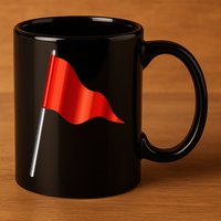 Funny Toxic & Irresistibly Sexy Red Flag 11oz C Handle Ceramic Mug