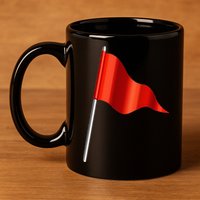 Funny Toxic & Irresistibly Sexy Red Flag 11oz C Handle Ceramic Mug