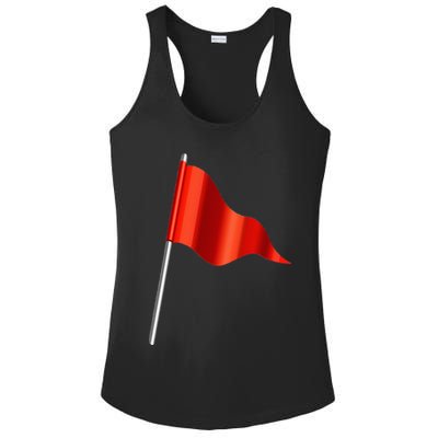 Funny Toxic & Irresistibly Sexy Red Flag Ladies PosiCharge Competitor Racerback Tank