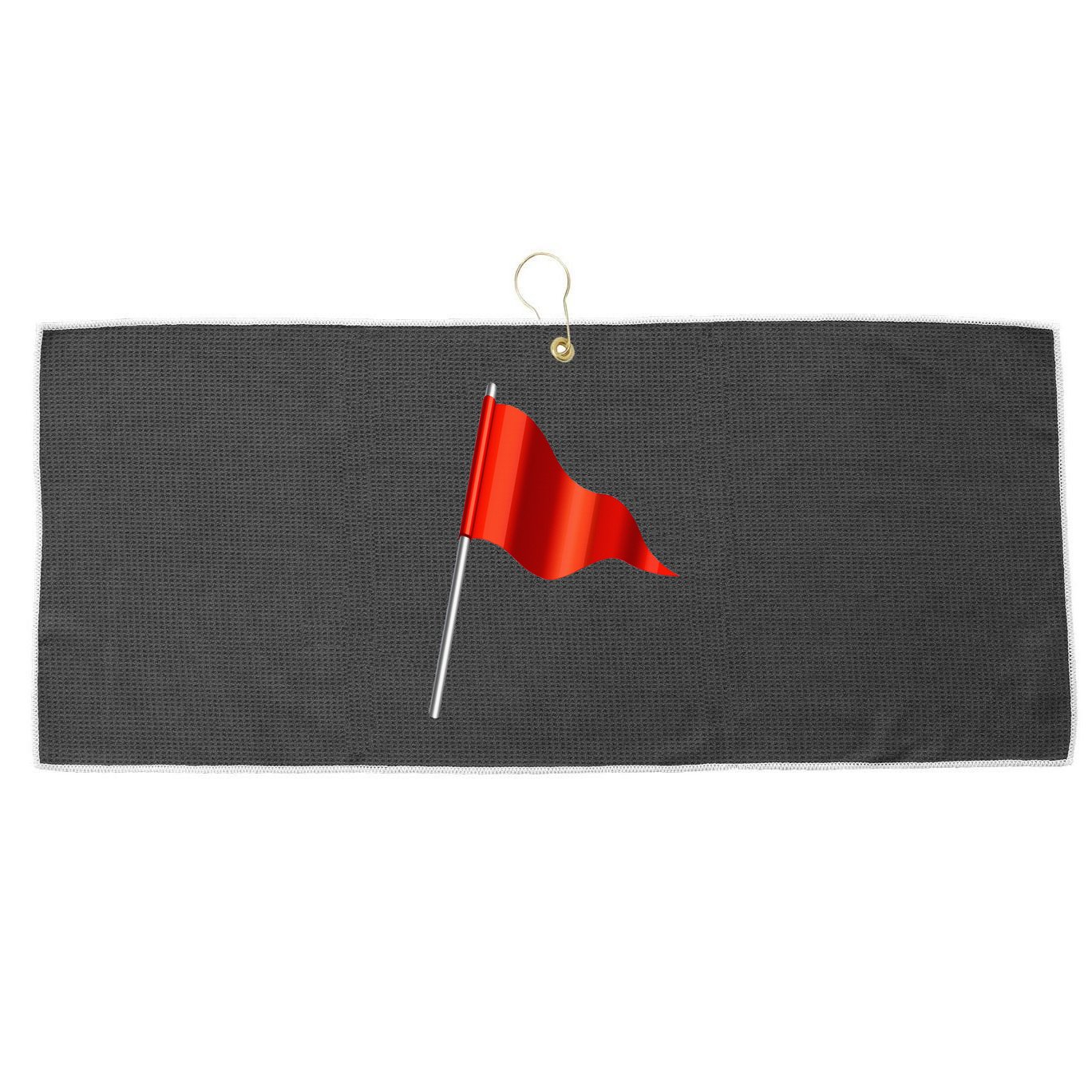 Funny Toxic & Irresistibly Sexy Red Flag Large Microfiber Waffle Golf Towel