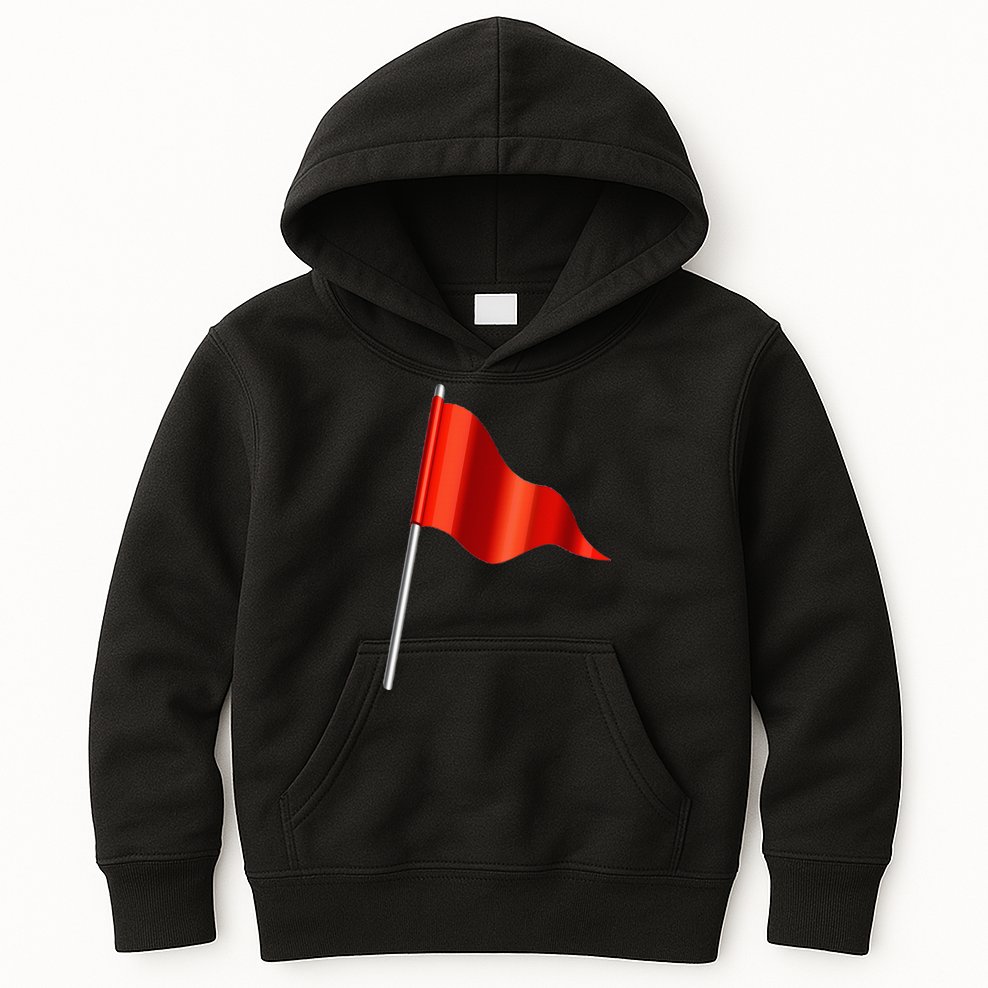 Funny Toxic & Irresistibly Sexy Red Flag Kids Hoodie