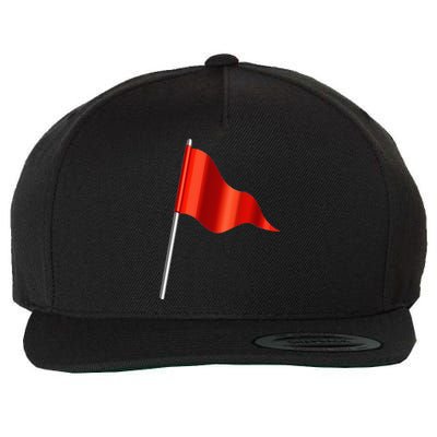 Funny Toxic & Irresistibly Sexy Red Flag Wool Snapback Cap