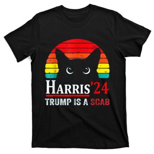 Funny Trump Is A Scab Vote Harris Walz T-Shirt