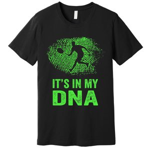 Funny Tennis It's In My DNA Fingerprint Premium T-Shirt