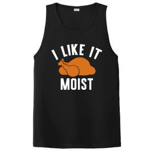 Football Turkey I Like It Moist Thanksgiving Cool Gift PosiCharge Competitor Tank