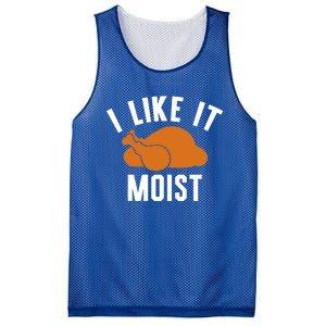 Football Turkey I Like It Moist Thanksgiving Cool Gift Mesh Reversible Basketball Jersey Tank