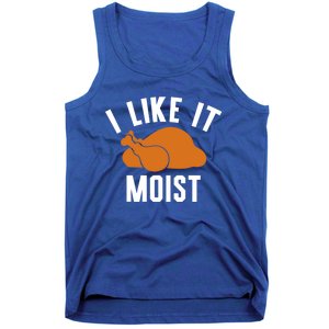 Football Turkey I Like It Moist Thanksgiving Cool Gift Tank Top