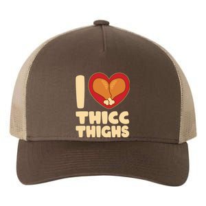 Funny Thanksgiving I Heart Thicc Thighs Yupoong Adult 5-Panel Trucker Hat