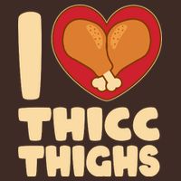 Funny Thanksgiving I Heart Thicc Thighs Cooling Performance Crew T-Shirt