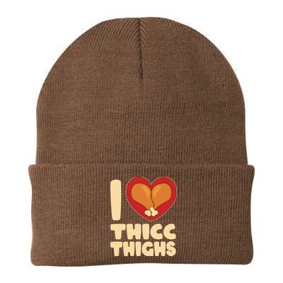 Funny Thanksgiving I Heart Thicc Thighs Beanie