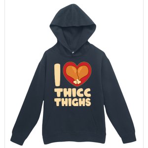 Funny Thanksgiving I Heart Thicc Thighs Urban Pullover Hoodie