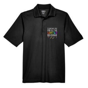 Funny Teacher I love my Job For All The Little Reasons Men's Origin Performance Pique Polo