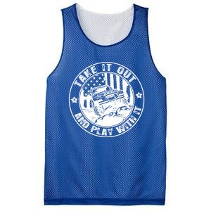 Funny Take It Out And Play With It 4x4 Offroad Gift Mesh Reversible Basketball Jersey Tank